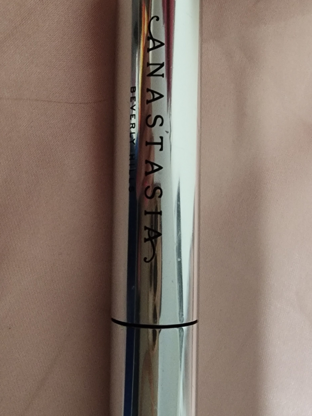 Anastasia Clear Bow Gel Silver Metallic Dual-Ended Cosmetic Tool